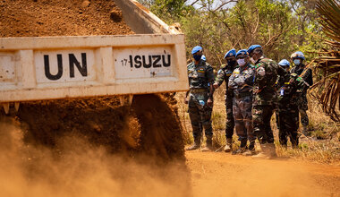 UNMISS protection of civilians road repairs rainy season engineers peacekeepers South Sudan peacekeeping reconciliation trade