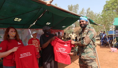 unmiss unmas mine action risk education explosive ordnance displaced people IDP school children protection malakal south sudan