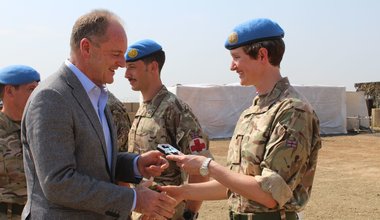 UK engineering contingent receive UN Medal for service in South Sudan