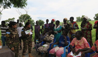 unmiss south sudan western bahr el ghazal agriculture cimic food security seeds skills bangladesh peacekeepers