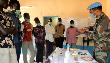 UNMISS protection of civilians livestock protection animal health veterinary camp cattle  peacekeepers South Sudan peacekeeping Malakal World Veterinary Day