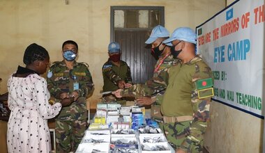 unmiss south sudan wau eye camp clinic bangladesh peacekeepers