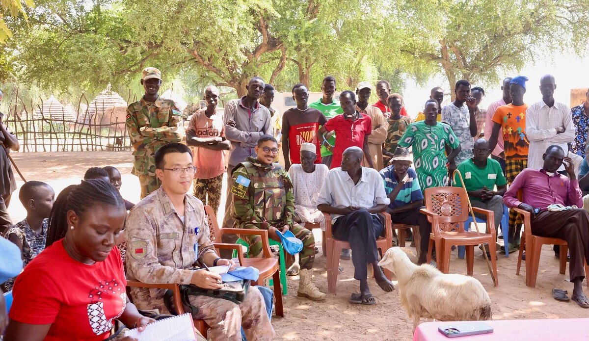 unmiss protection of civilians air patrol kuajok twic ajakuac peacekeepers peacekeeping united nations 