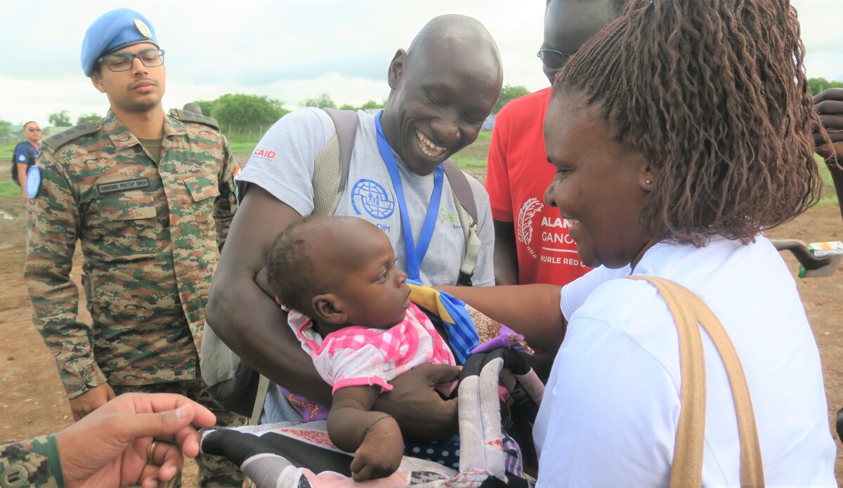 Peace South Sudan UNMISS UN peacekeeping peacekeepers chilren abduction released humanitarian partners reunited