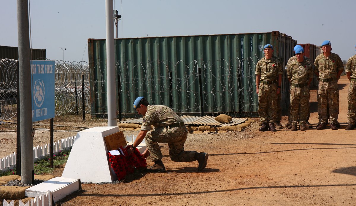 United Kingdom Engineers Observe Remembrance Day in South Sudan