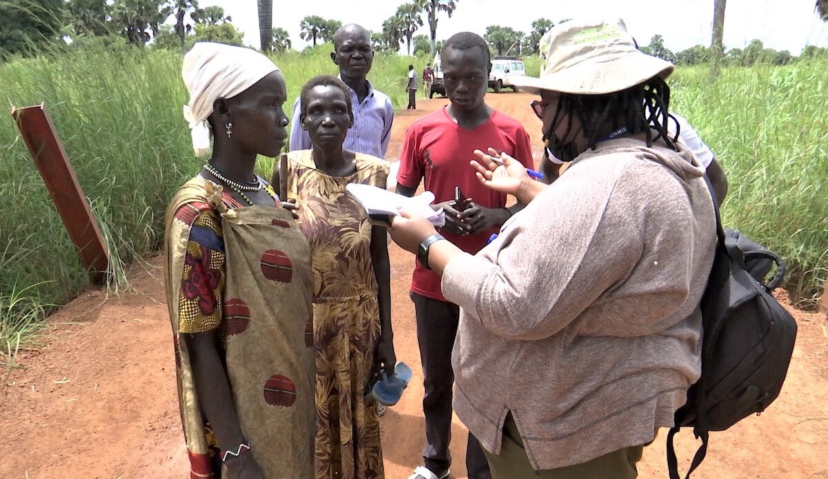 unmiss south sudan western equatoria state mvolo county floods displacement humanitarian assistance assessment visit