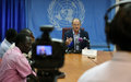 Near Verbatim Transcript: Media Briefing by the Special Representative of the Secretary-General of the United Nations and Head of the United Nations Mission in South Sudan Mr. David Shearer