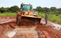 Chinese peacekeepers repairing roads in Aweil