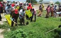 UNMISS organizes a cleaning campaign for Renk Civil Hospital to secure a healthier environment