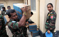 Sri Lankan peacekeepers share time, meals and other gifts with patients at Bor hospital